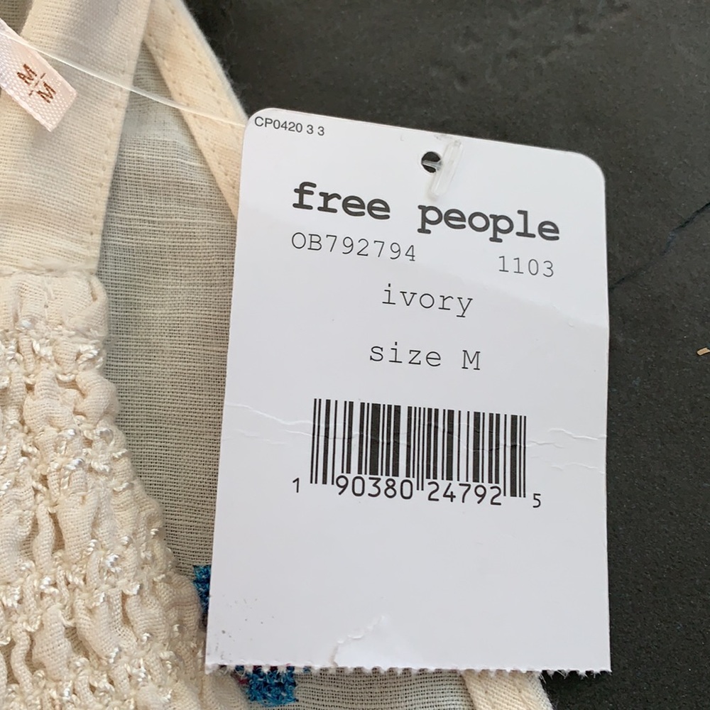 Free People Sleeveless Floral Top - ivory - Picture 2 of 3
